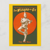 Tovenaar van het Man van Oz Tin - muziektheater Briefkaart (Voorkant)