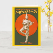 Tovenaar van het Man van Oz Tin -  muziektheater Kaart (Gele Bloem)