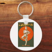Tovenaar van het Man van Oz Tin -  muziektheater Sleutelhanger (Voorkant)