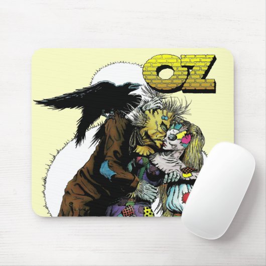 Tovenaar van het Oz Scarecrow/Patchwork Girl-muisp Muismat (Met muis)