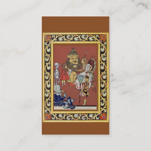 Tovenaar van het Visitekaartje Oz (Achterkant)