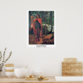 Tovenaar van Hiva-Oa door Eugene Paul Gauguin Poster (Keuken)