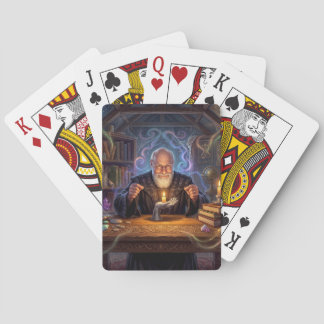 Tovenaar van Krachtig Minimalisme Pokerkaarten