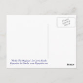 Tovenaar van Merlin Tovenaar Cat Magische Sorcerer Briefkaart (Achterkant)