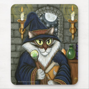 Tovenaar van Merlin Tovenaar Cat Magische Sorcerer Muismat