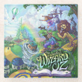Tovenaar van Oz Art Glazen Onderzetter (Voorkant)