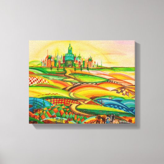Tovenaar van Oz Art werk Canvas Afdruk (Voorkant)