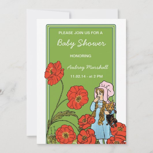  Tovenaar van Oz Baby shower Kaart (Voorkant)