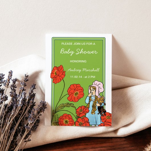  Tovenaar van Oz Baby shower Kaart