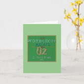 Tovenaar van Oz Blank Kaart (Gele Bloem)