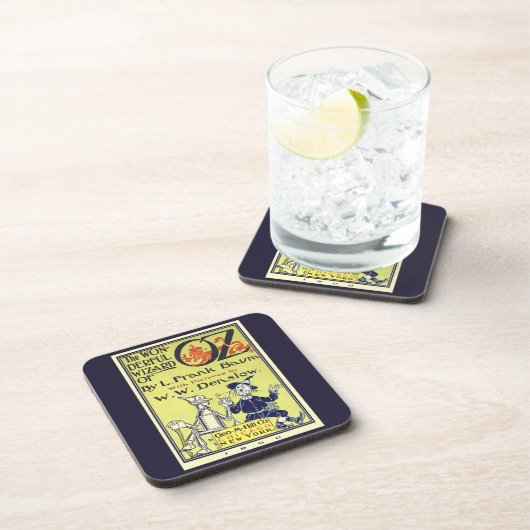  tovenaar van Oz Book Hoesje Art, titelpagina Bier Onderzetter (Rechterzijde)