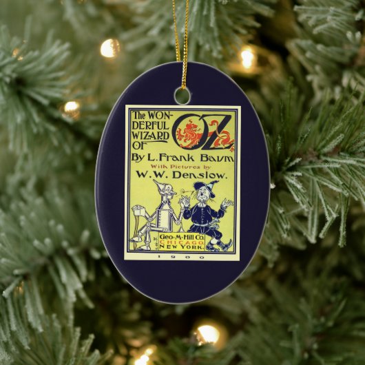  tovenaar van Oz Book Hoesje Art, titelpagina Keramisch Ornament