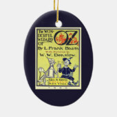  tovenaar van Oz Book Hoesje Art, titelpagina Keramisch Ornament