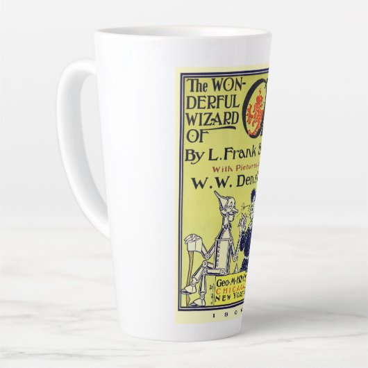 tovenaar van Oz Book Hoesje Art, titelpagina Latte Mok (Linkerhoek)