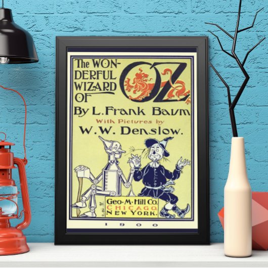  tovenaar van Oz Book Hoesje Art, titelpagina Poster