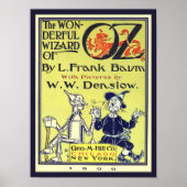  tovenaar van Oz Book Hoesje Art, titelpagina Poster (Voorkant)