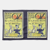 tovenaar van Oz Book Hoesje Art, titelpagina Theedoek (Horizontaal)