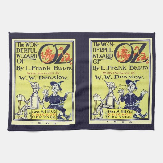  tovenaar van Oz Book Hoesje Art, titelpagina Theedoek (Horizontaal)