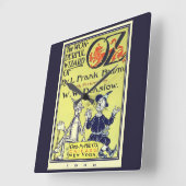  tovenaar van Oz Book Hoesje Art, titelpagina Vierkante Klok (Hoek)