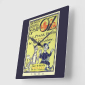  tovenaar van Oz Book Hoesje Art, titelpagina Vierkante Klok (Hoek)