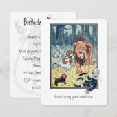  Tovenaar van Oz, Boy Birthday Party Kaart (Voorkant / Achterkant)