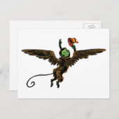 tovenaar van Oz, boze vliegende aap Briefkaart (Voorkant / Achterkant)