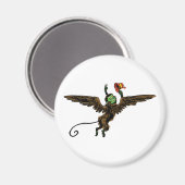 tovenaar van Oz, boze vliegende aap Magneet (Voorkant / Achterkant)