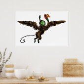 tovenaar van Oz, boze vliegende aap Poster (Keuken)