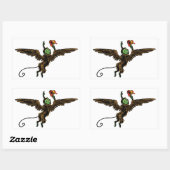 tovenaar van Oz, boze vliegende aap Rechthoekige Sticker (Vel)