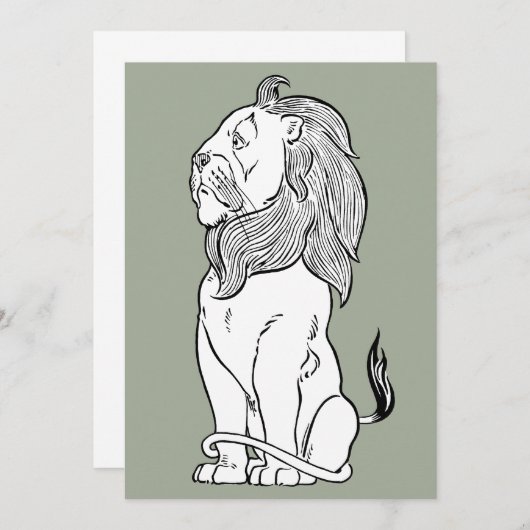  Tovenaar van Oz, Brave Cowarly Lion (Voorkant / Achterkant)