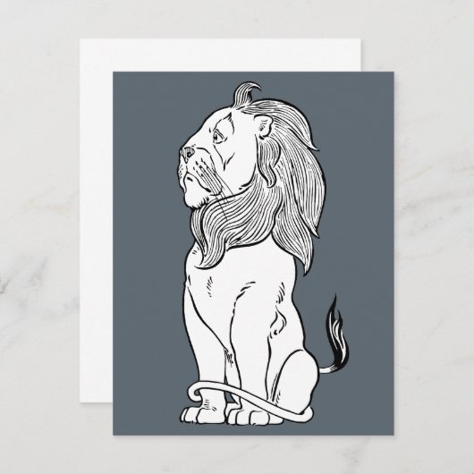 Tovenaar van Oz, Brave Cowarly Lion (Voorkant / Achterkant)