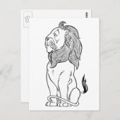 Tovenaar van Oz, Brave Cowarly Lion Briefkaart (Voorkant / Achterkant)