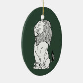  Tovenaar van Oz, Brave Cowarly Lion Keramisch Ornament (Rechts)