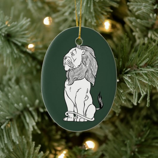  Tovenaar van Oz, Brave Cowarly Lion Keramisch Ornament (Boom)