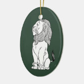  Tovenaar van Oz, Brave Cowarly Lion Keramisch Ornament (Links)