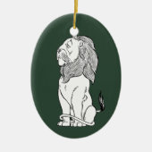 Tovenaar van Oz, Brave Cowarly Lion Keramisch Ornament (Voorkant)