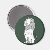 Tovenaar van Oz, Brave Cowarly Lion Magneet (Voorkant / Achterkant)