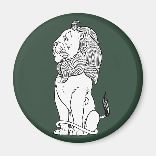 Tovenaar van Oz, Brave Cowarly Lion Magneet (Voorkant)