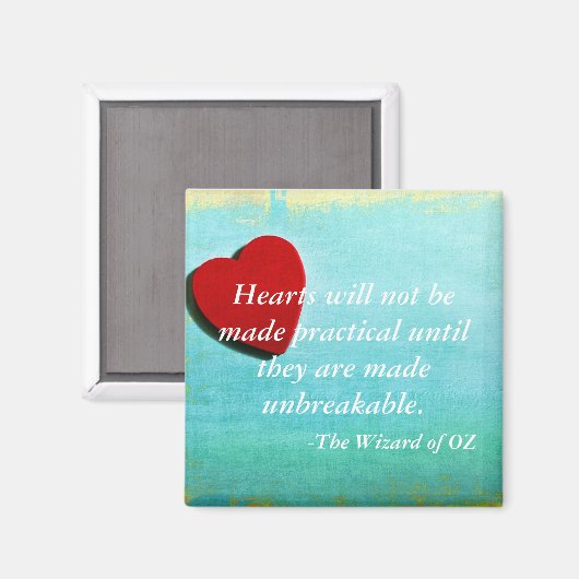 Tovenaar van OZ citaat magneet (Voorkant / Achterkant)