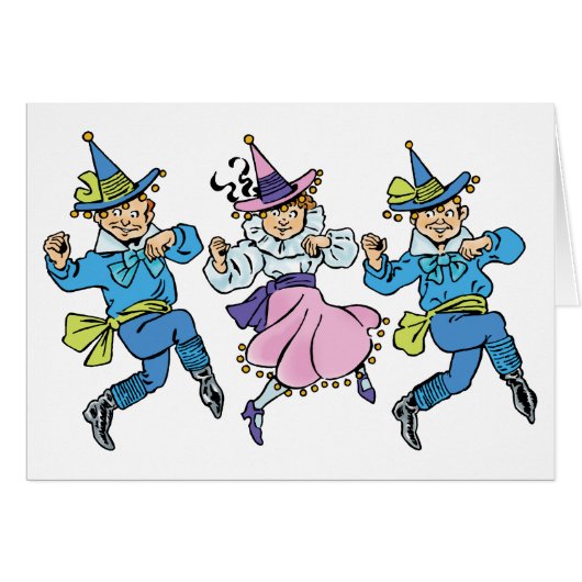  Tovenaar van Oz, Cute Dancing Munchkins! (Voorkant Horizontaal)