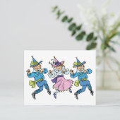  Tovenaar van Oz, Cute Dancing Munchkins! Briefkaart (Staand voorkant)