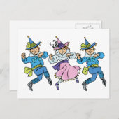  Tovenaar van Oz, Cute Dancing Munchkins! Briefkaart (Voorkant / Achterkant)