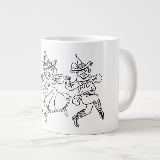 Tovenaar van Oz, Cute Dancing Munchkins! Grote Koffiekop (Voorkant rechts)