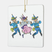  Tovenaar van Oz, Cute Dancing Munchkins! Keramisch Ornament (Links)