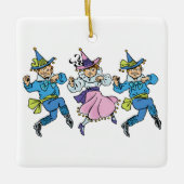 Tovenaar van Oz, Cute Dancing Munchkins! Keramisch Ornament (Voorkant)