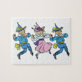  Tovenaar van Oz, Cute Dancing Munchkins! Legpuzzel (Horizontaal)