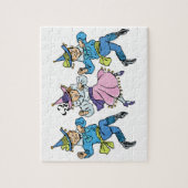  Tovenaar van Oz, Cute Dancing Munchkins! Legpuzzel (Verticaal)