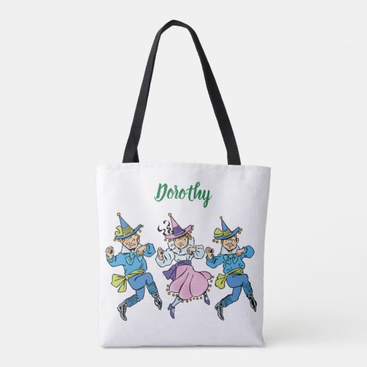 Tovenaar van Oz, Cute Dancing Munchkins! Tote Bag (Achterkant)