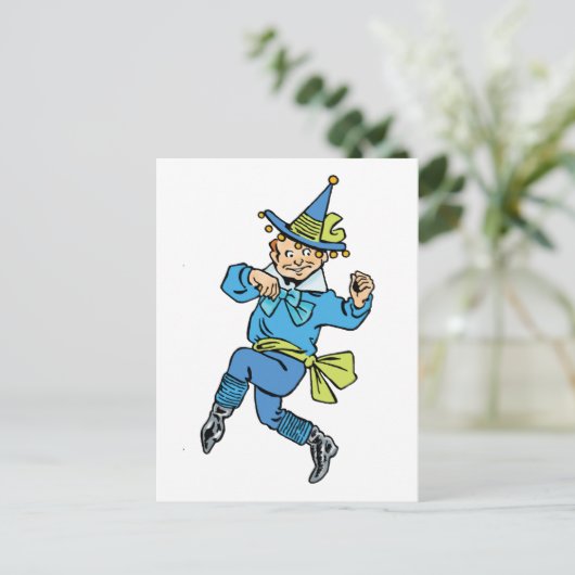  Tovenaar van Oz, Cute Dansjongen Munchkin! Briefkaart (Staand voorkant)