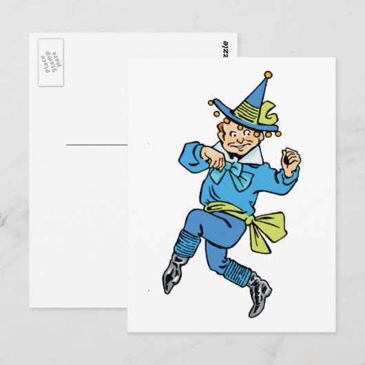  Tovenaar van Oz, Cute Dansjongen Munchkin! Briefkaart (Voorkant / Achterkant)